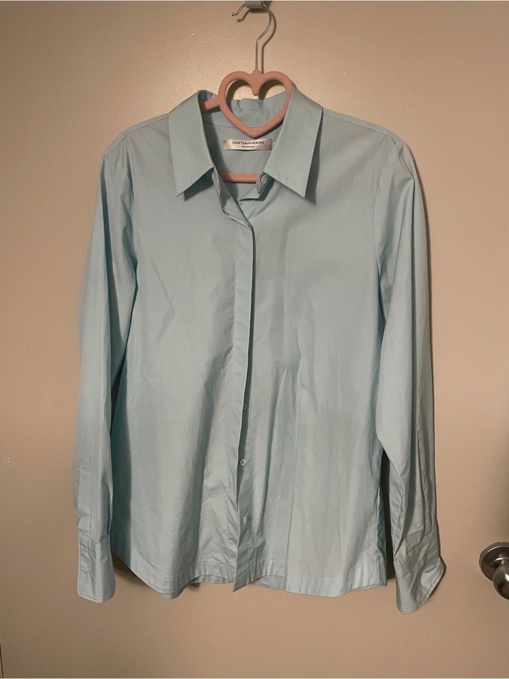 Simons Mint Green Women's Button-Up Blouse